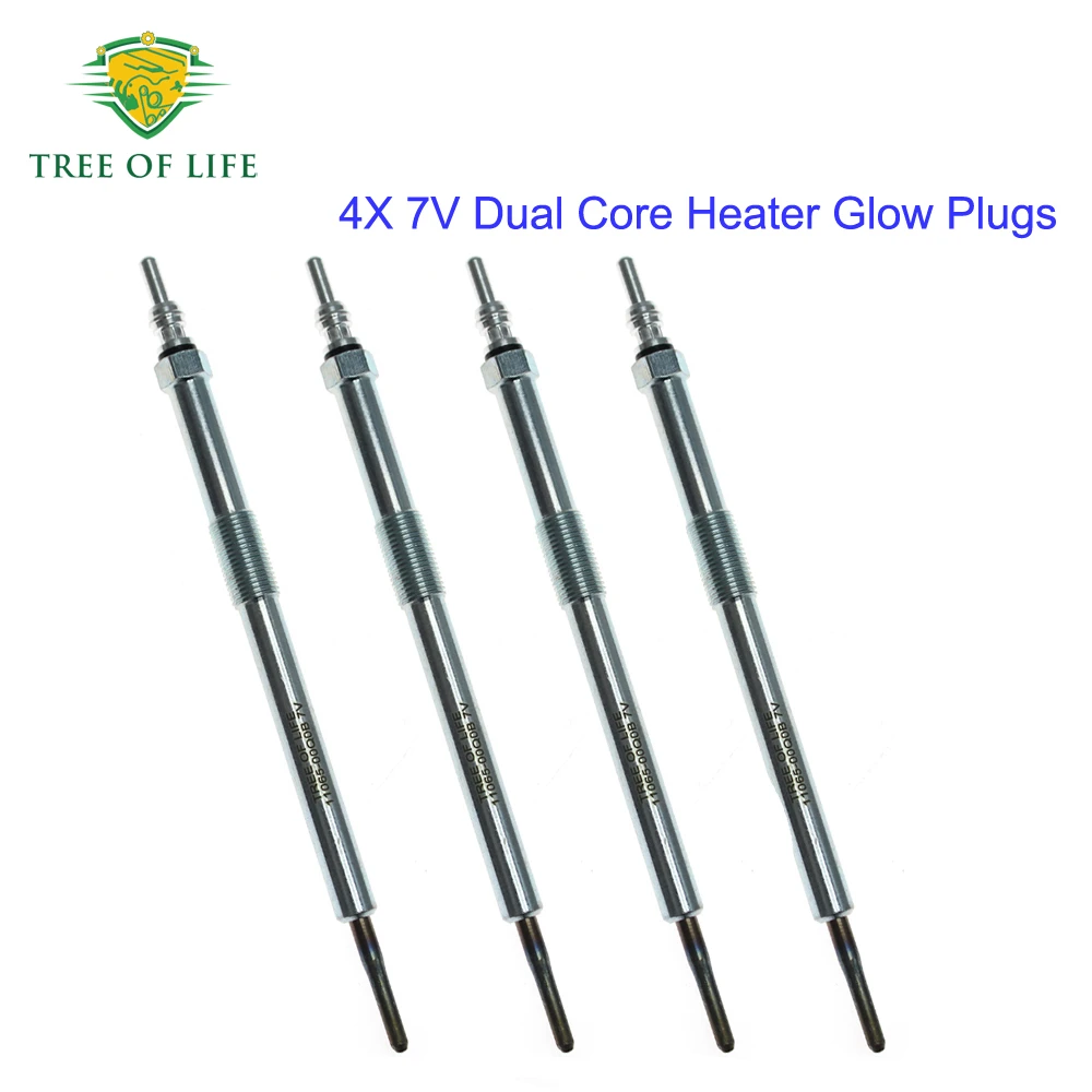 4X 7V Glow Plugs Fo…