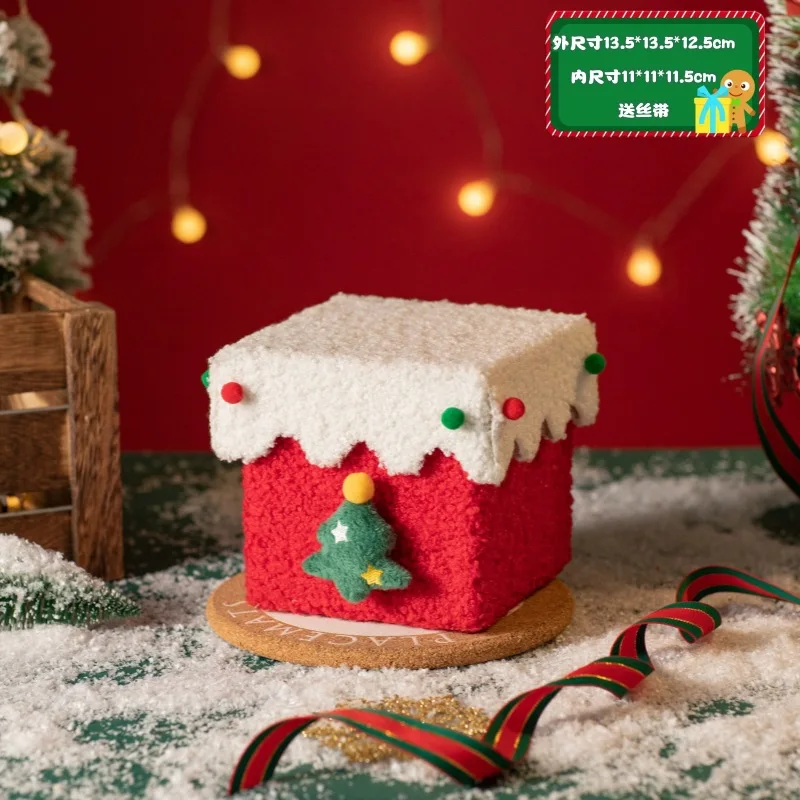 2025, neue handgefertigte DIY-Weihnachtsgeschenkbox, Heiligabend-Apfelbox, hochwertige, dicke und harte Weihnachtsgeschenkverpackung, Süßigkeitenbox