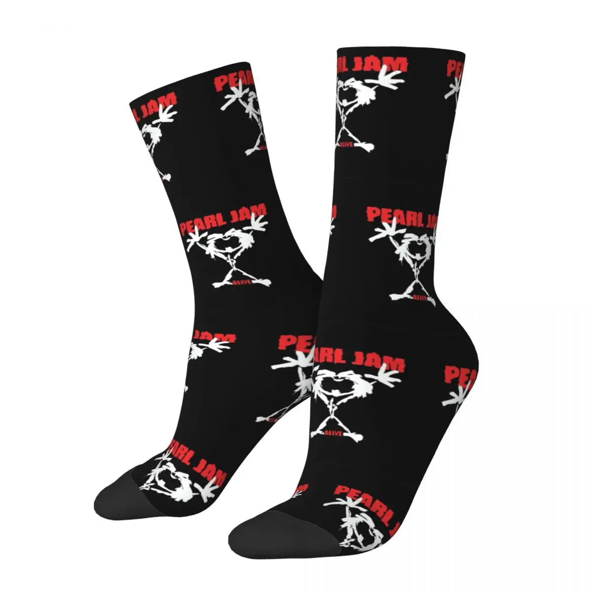 

Pearls Jam Socks live music Funny Stockings Unisex Men Soft Breathable Running Sports Socks Autumn Graphic Anti Skid Socks