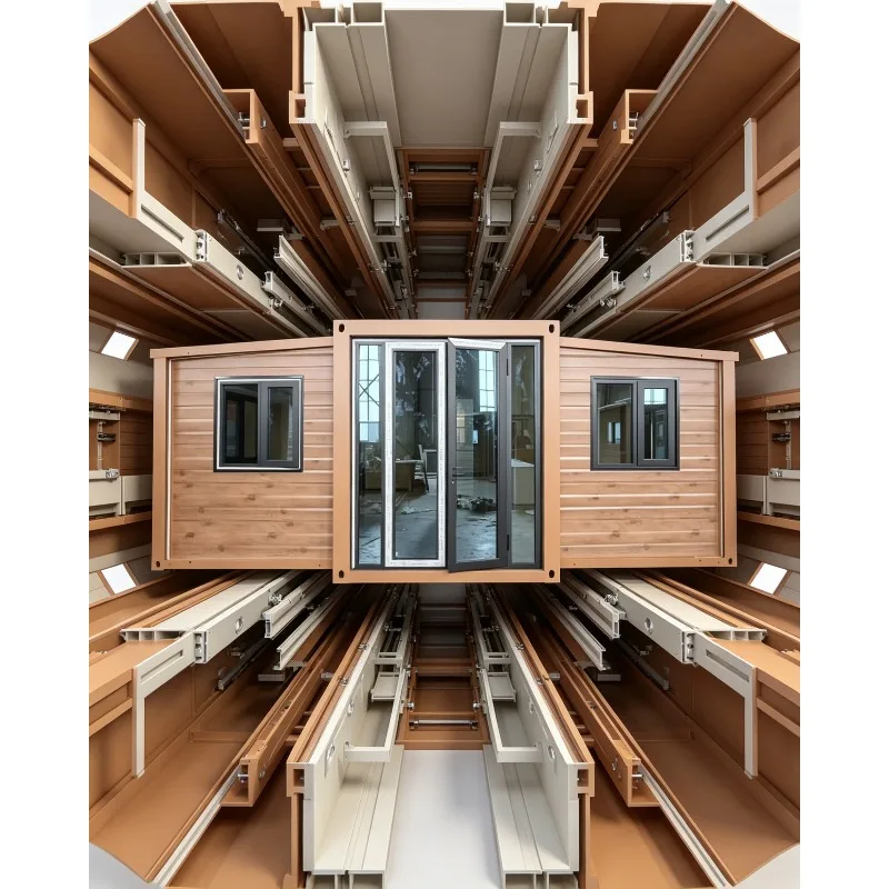 Modern Foldable Expandable Container House Backyard Guest House Modular Prefab Home Waterproof Insulated Portable Living Cabin