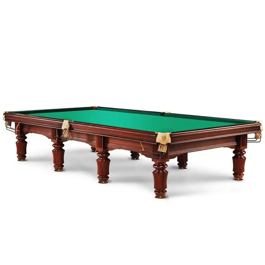 Custom Classic Vintage Style Marble Slate Oak 12ft Professional Russian Pool Table