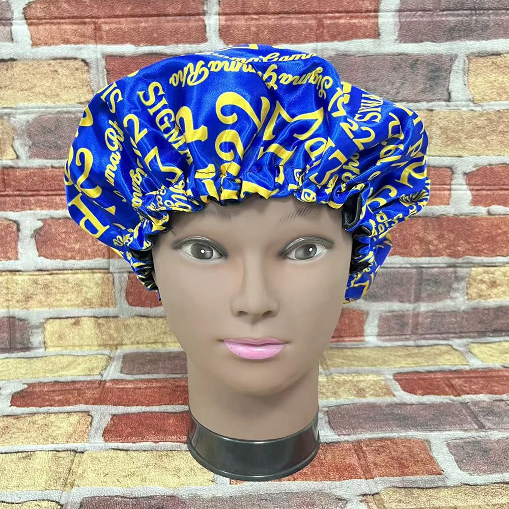 سيجما جاما رو الحروف اليونانية 1922 قبعة النوم الصفراء الزرقاء #1