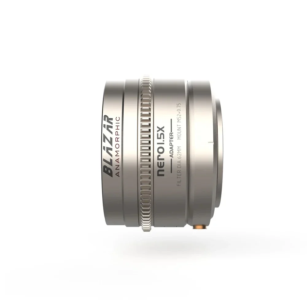 BLAZAR LENS NERO 1.5x Anamorphic Adapter Squeeze Factor 52 to 49mm Step-Down Adapter