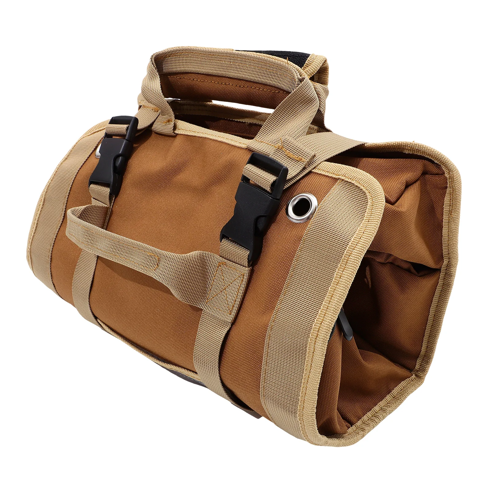 

Hardware Bag Black Oxford Cloth Electricians Roll Organizer Storage Gardening Woodworking Multi Function Tool Pouch