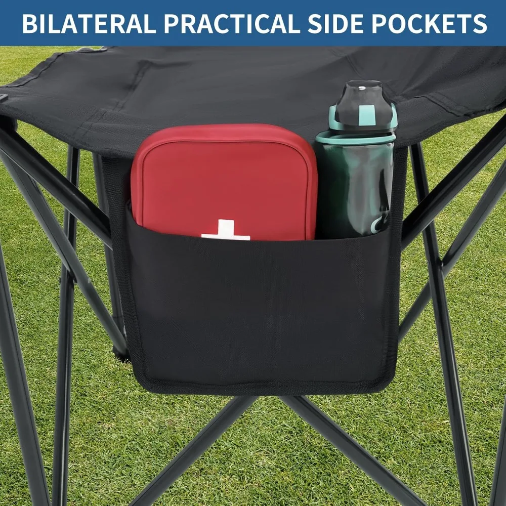مقعد كرة قدم محمول قابل للطي بـ 6 مقاعد مع مساحة تخزين ومسند ظهر لجانب الفريق