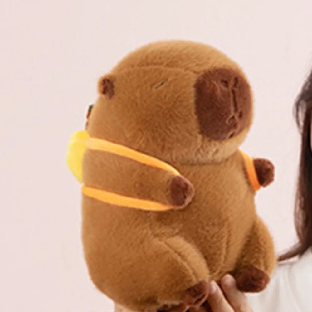 Funny Wealth Tree Capybara Plush Doll Stuffed PP Cotton Simulation Capybara Toy Soft Animal Stuffed Capybara Doll Christmas