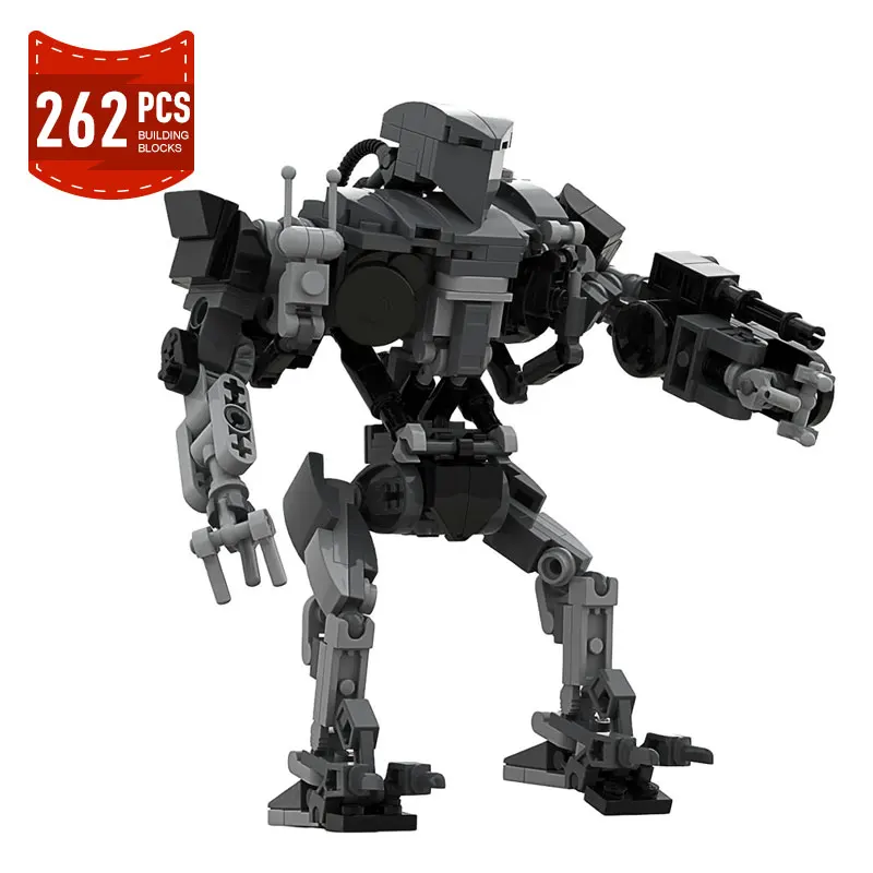 Moc RoboCoped Robot Cain Mechanical Mecha Building Blocks Set Movie Action Figures Assembly Bricks Model Toys Birthday Gifts