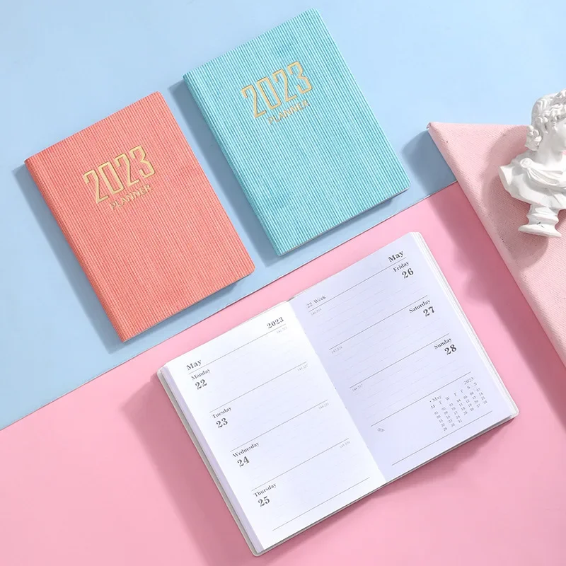 2024 Planner Notebook Kawaii Diary Journal Notepad 365 Days Schedule Organizer Daily Weekly Planner Korean Stationery Office