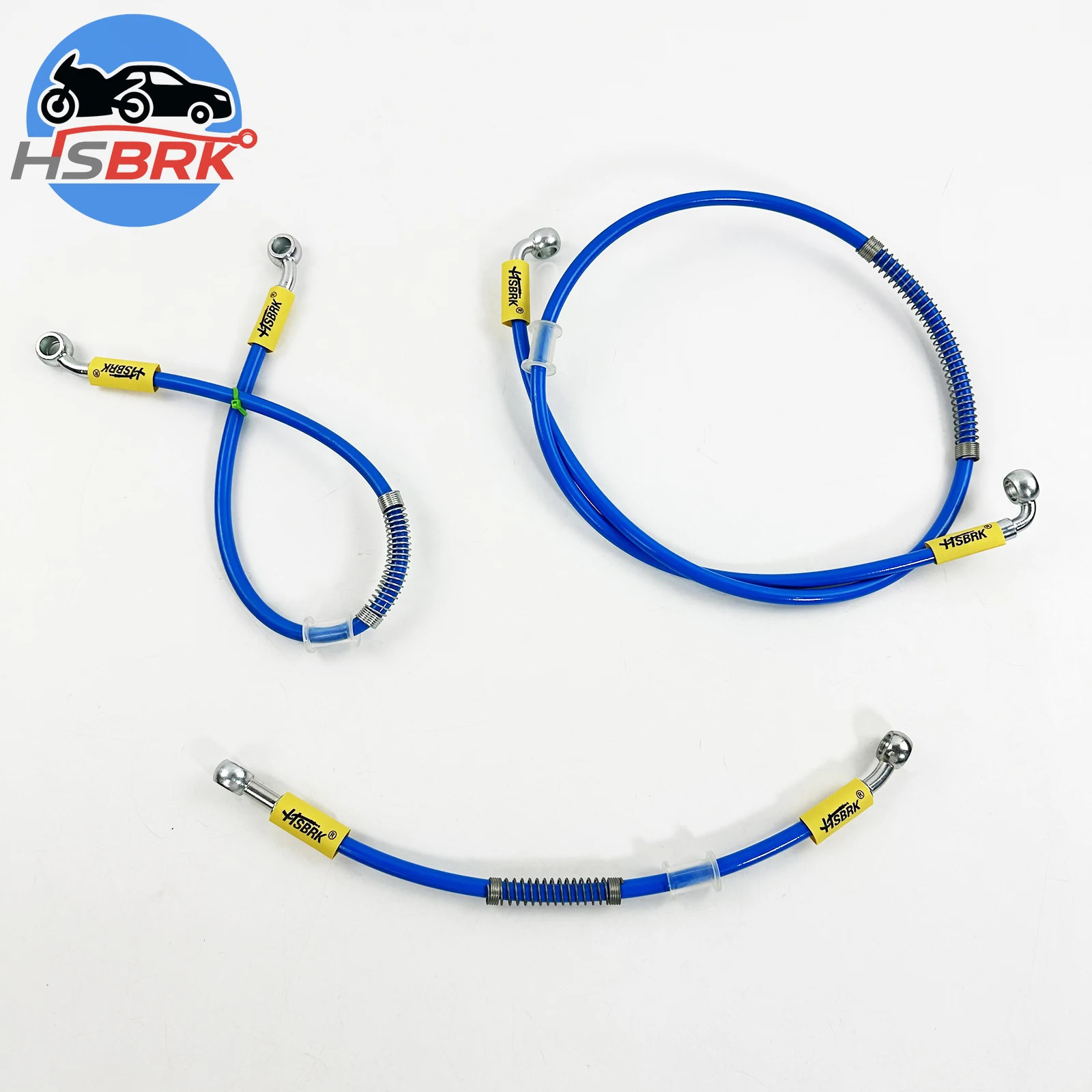 

High Temperature Resistant Blue Stainless Steel Braided Nylon Brake Hose 10-200CM Car Motorcycle Modification Brake Line