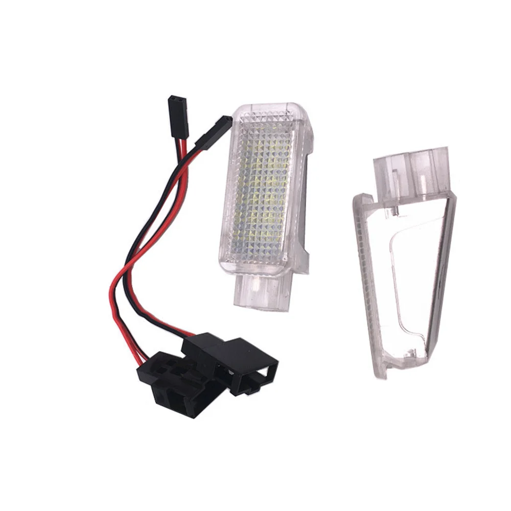 

2pcs For Audi A1 A2 A3 A4 A5 A6 A7 A8 B5 B6 B7 B8 Q3 Q5 Q7 TT White Car LED Courtesy Door Trunk Footwell Glove box light lamp