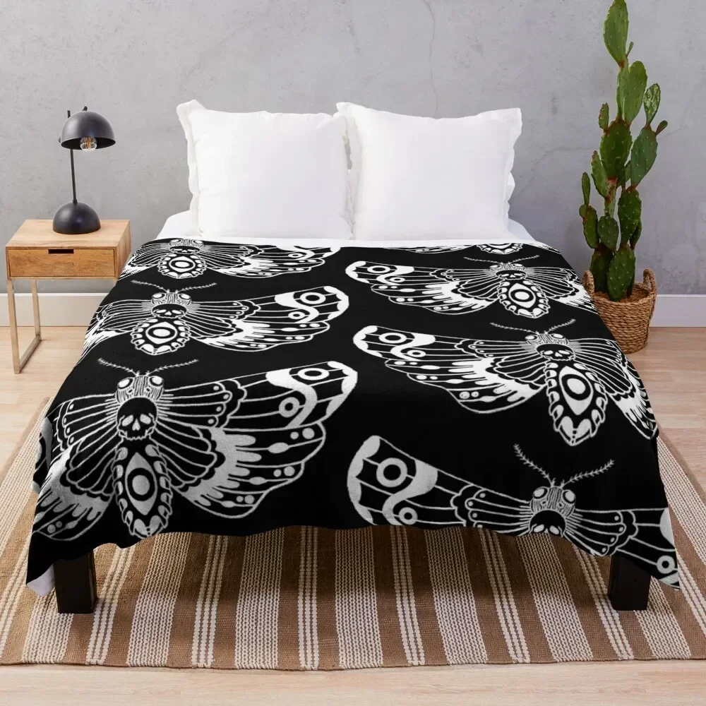

Death Moth Throw Blanket Soft Breathable Blanket for Night Sleeping