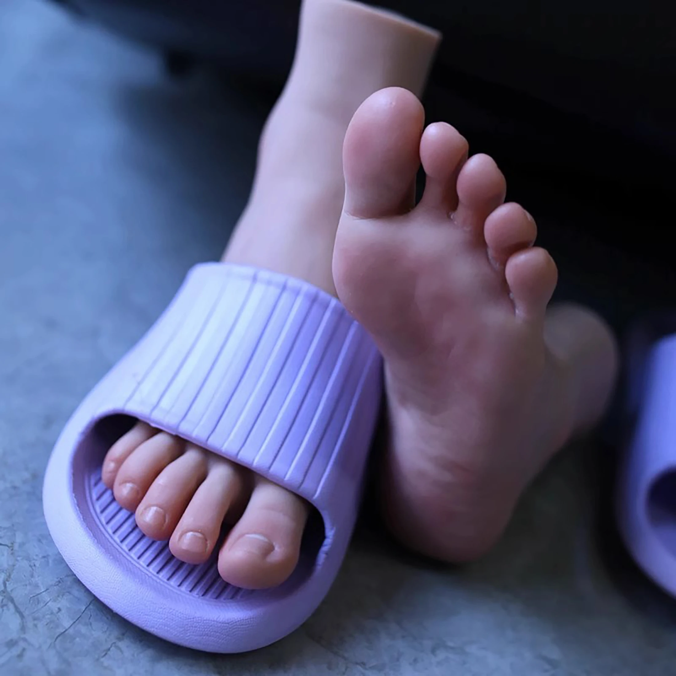1 Realistic Silicone Foot Model Female Obesity  Simulation Beautiful Stockings Sketch Painting Shoe Tattoo Lifelike DZ3403