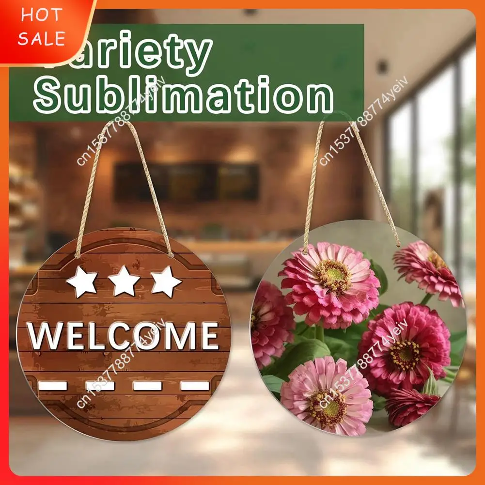 3 шт., металлические сублимационные дверные вешалки, 10-дюймовые круглые незавершенные пустые дверные вешалки, заготовки, декоративная дверная вешалка A62X