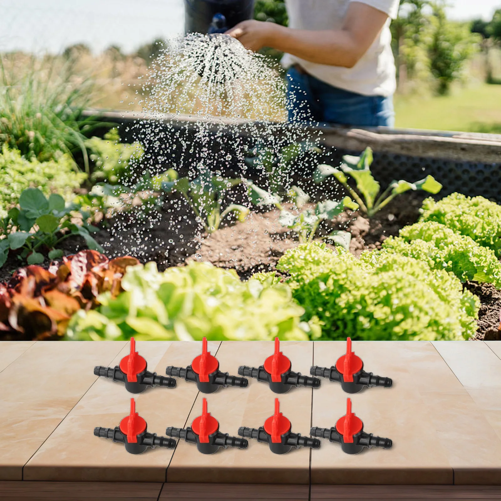 8Pcs Garden Hose Faucet Irrigation Water Valve 8/11mm Pipe Gardening Tools Replacement Garden Power Tool Accessory In Stock