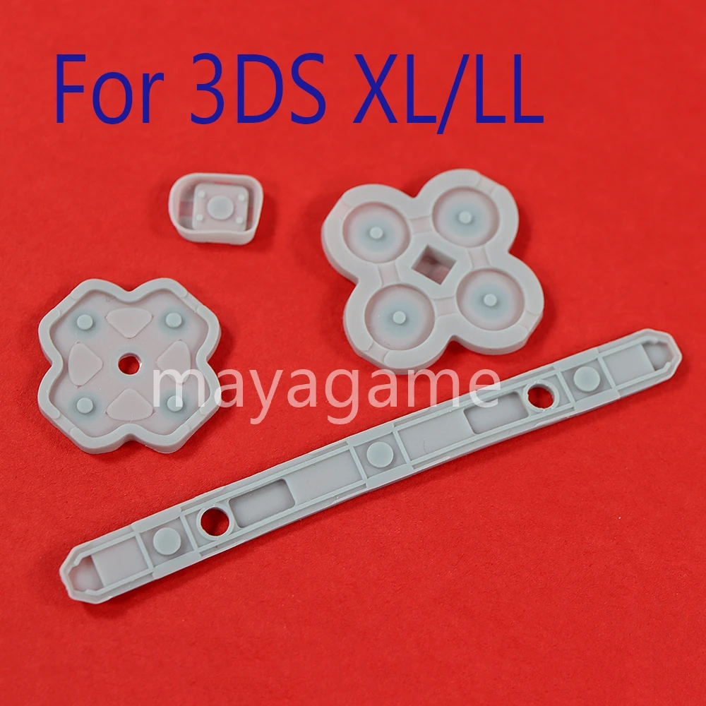 وسادات مطاطية لاصقة موصلة ، جزء إصلاح لـ 3DSXL ، 3DSLL ، وحدة تحكم 3DS XL LL ، جودة عالية ، 30 مجموعة