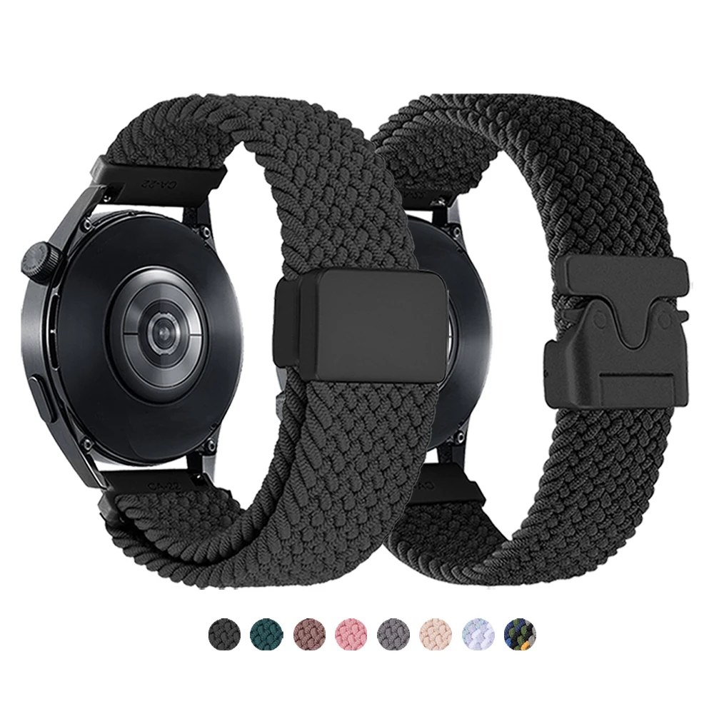 Нейлоновый ремешок с магнитной пряжкой для HUAWEI WATCH GT 5 Pro GT 3/4/5 Ultimate, браслет для Honor MagicWatch 2 46 мм GS 3 20 мм 22 мм ремешок