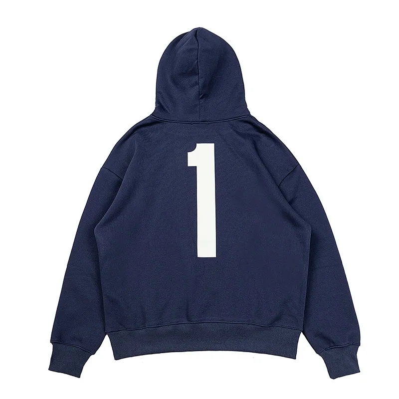 Autumn Winter High Quality Cotton Classic Style Black Navy Blue Pullovers Men Women Oversized Kanye West Season 6 Hoodie Hooded