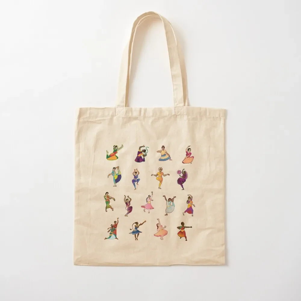 

Bharatanatyam : Classical Indian Dancers Act 3 Tote Bag Fabric bag custom fabric bag the tote Portable shopping