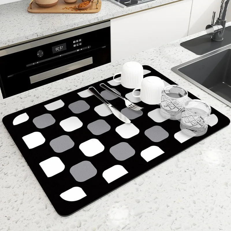 Europe Simple Placemat Coffee Table Drying Pad Kitchen Absor