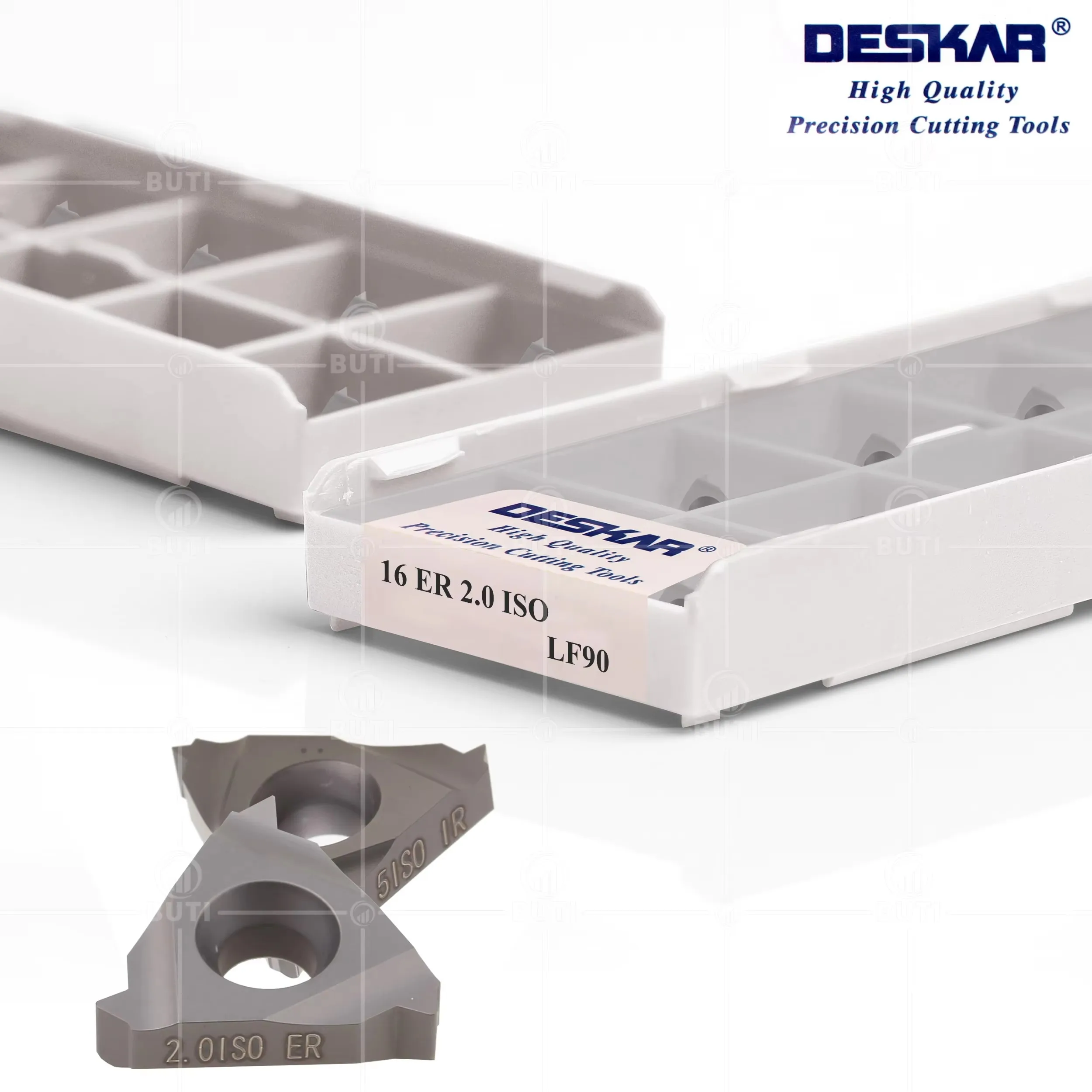 DESKAR 100% Original 16ER/IR 1.5ISO 2.0ISO LF90 High Quality Cermet Cutter Threading Turning Tool Lathe Cutting Tool Parts Blade