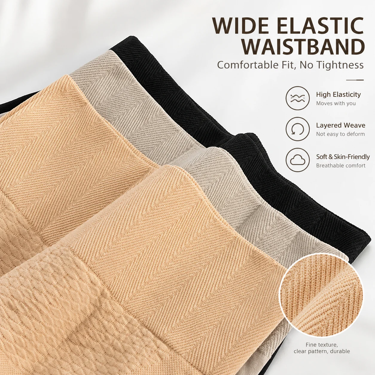 Women's High Waist Shapewear Shorts Tummy Control Butt Lifter Seamless Anti-Chafe 2-in-1 Stretchy Breathable Safety Underwear