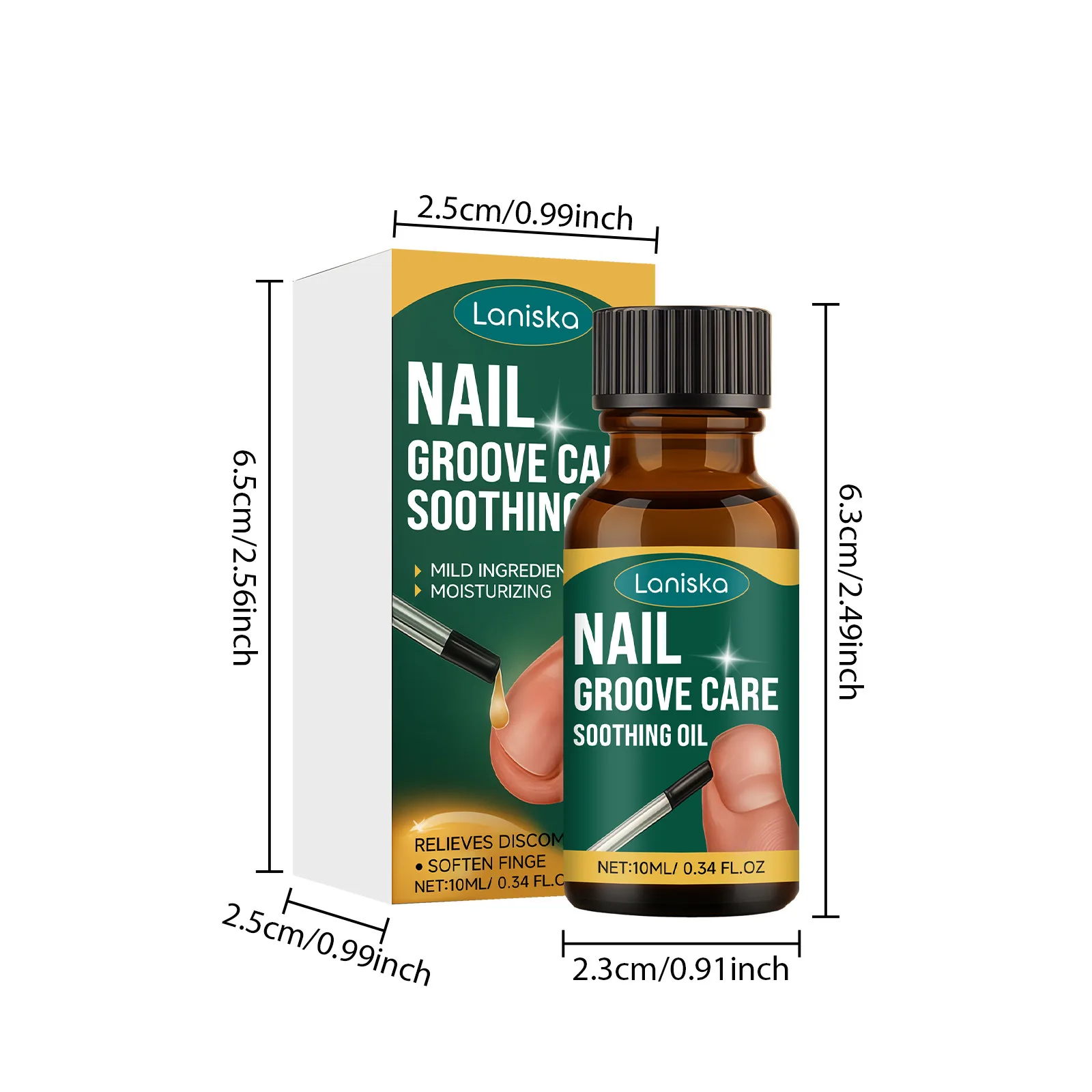 10ML Nail Groove Care Soothing Oil Nail Cuticle Nutrient Oil Nourishes Repairs Damaged Nails Moisturizing Strengthens Brightens