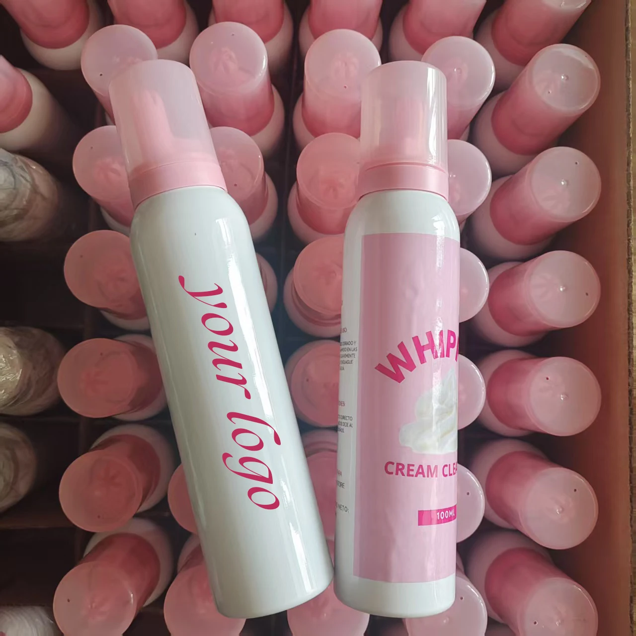 Champú de crema para pestañas batida personalizado, limpiador de espuma de 100ml, champú para extensión de pestañas, espuma para párpados, etiqueta privada profunda, Mousse para pestañas
