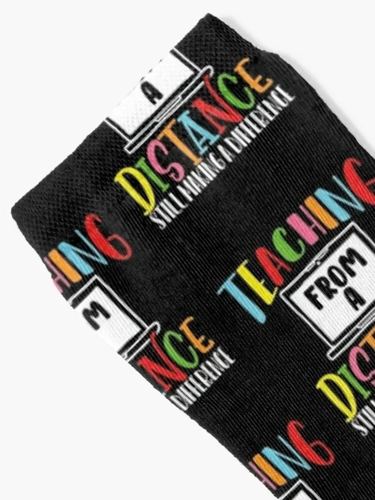 Teaching From A Distance - E-Learning Socks snow gift winter gifts Girl'S Socks Men's