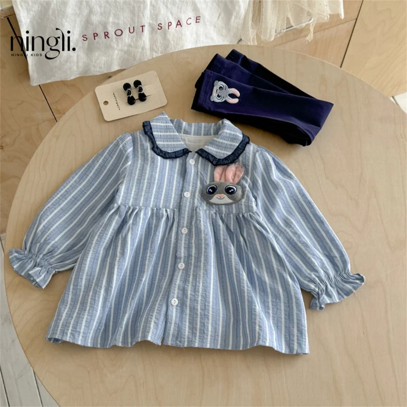 

Girls' Outfit Autumn New Fashionable Baby Clothes Baby Top and Leggings Two-Piece Set for Spring and Autumn