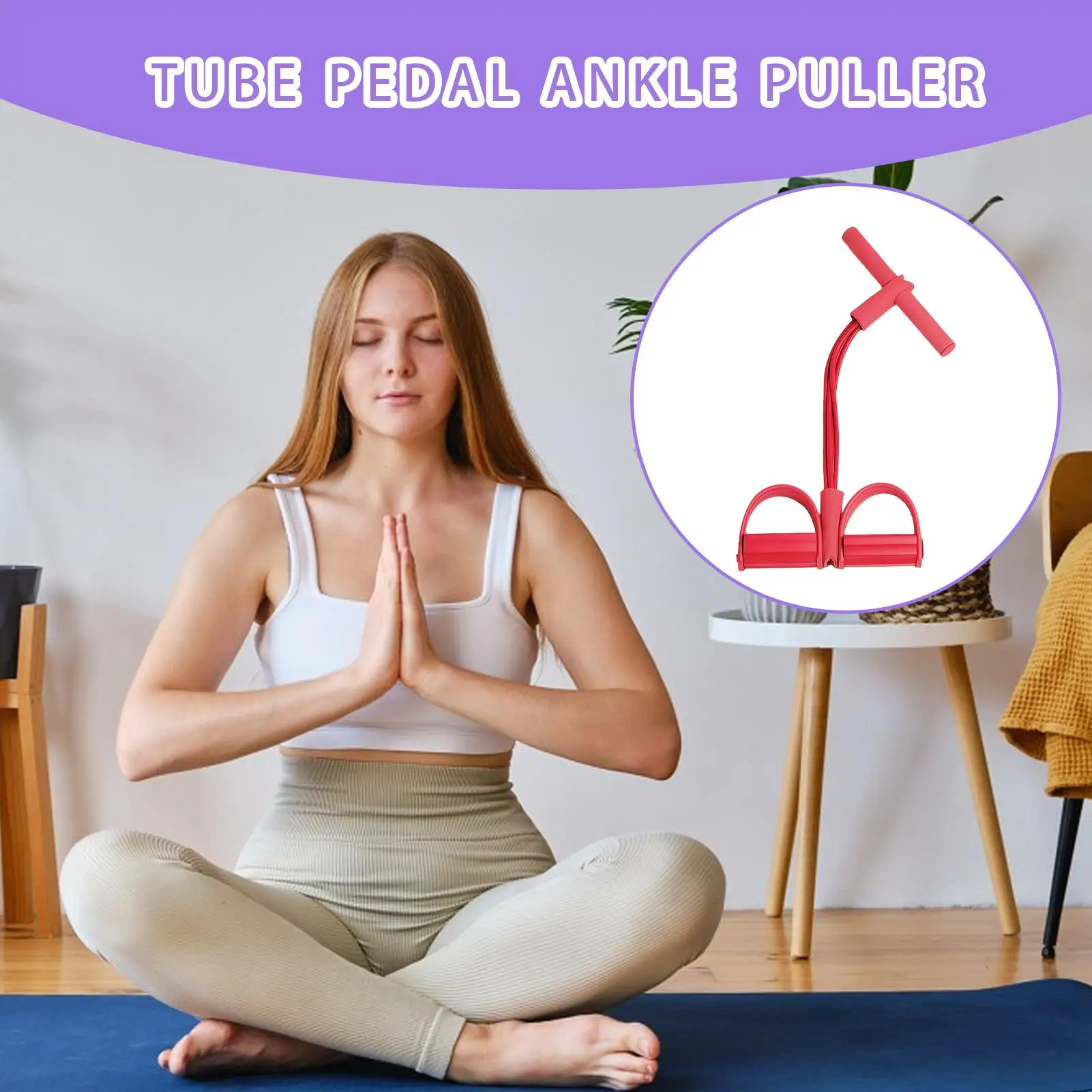 أربعة أنبوب دواسة الموتر متعددة الوظائف أجهزة لياقة بدنية منزلية اليوغا البطن تعزيز شريط مرن حبل التوتر