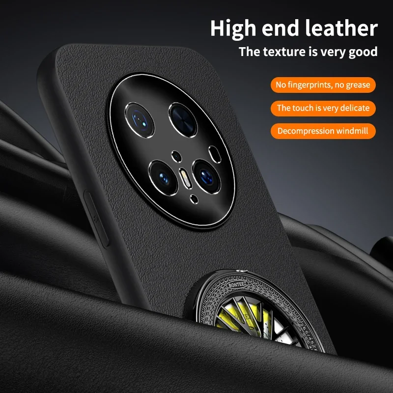 

Leather Texture With Holder Phone Case For Huawei Mate 70 30 40 50 60 Pro Protection Case Shockproof Soft Back Cover Coque