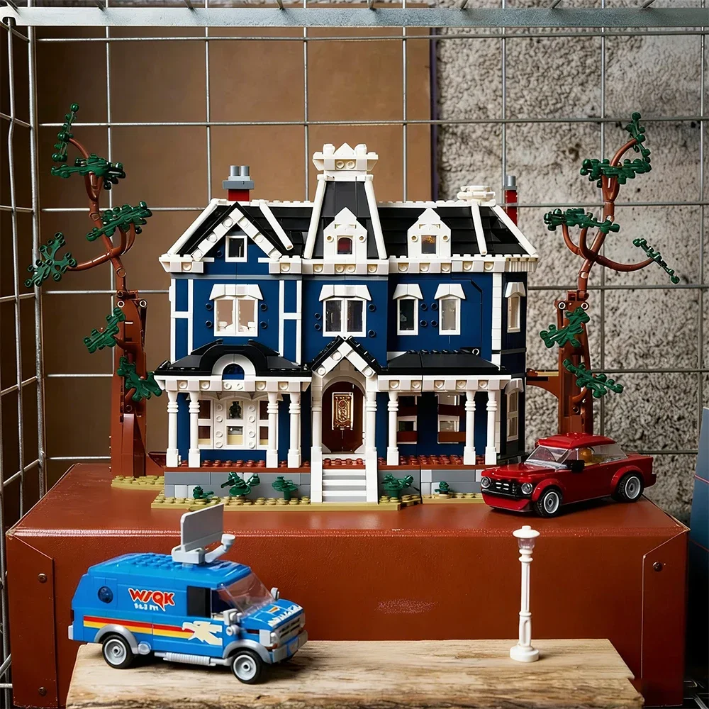 

2026 NEW MOC Ideas Science TV Series Stranger Event Creel House Sets City Architecture Builing Blocks Kid Toys Gift