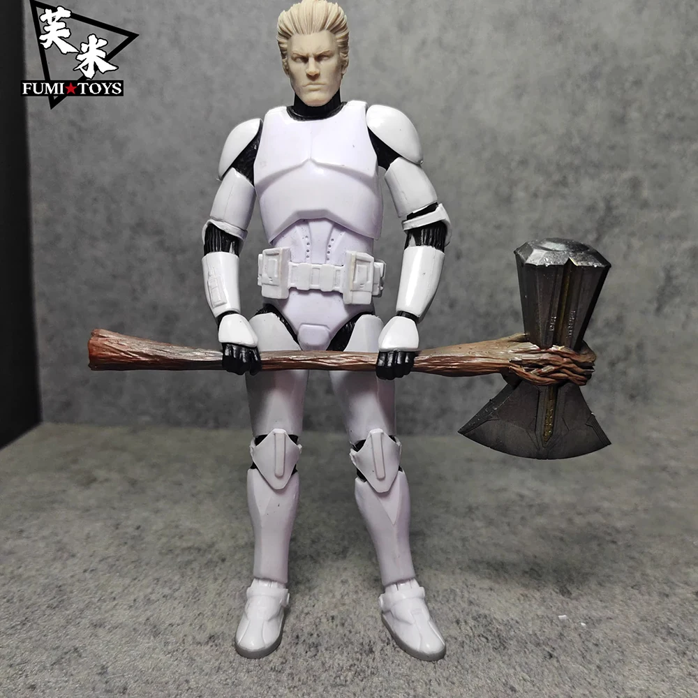 1/6 1/12 Scene Accessories Storm Axe Thor Hammer Surtr Bull Head Crown Winter Soldier Mask Glasses for 12" 6" Action Figure Body view 6