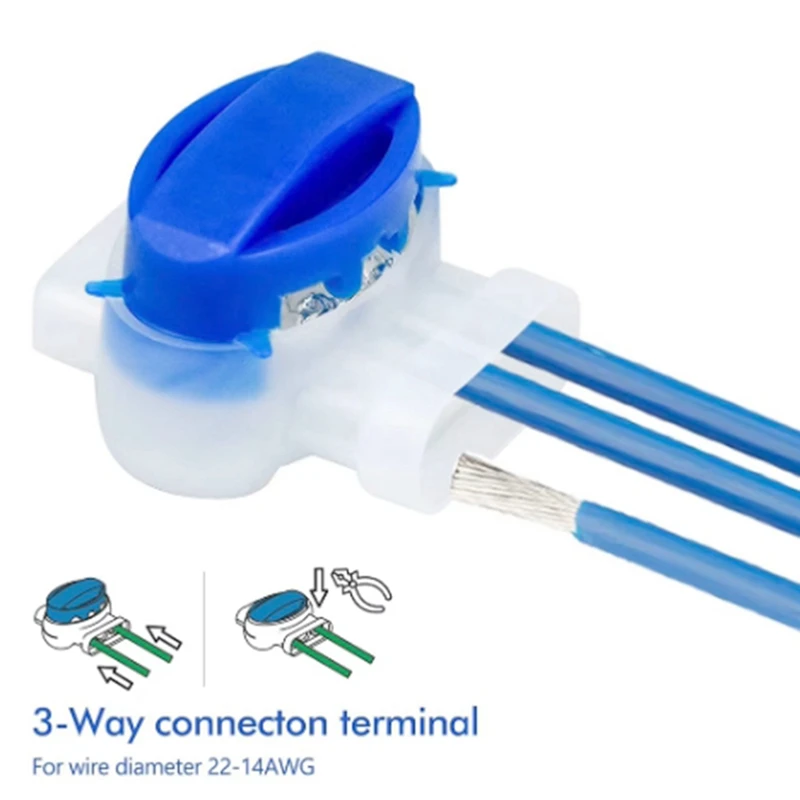 Robotic Lawn Mower Connectors 3 Pin 314 Cable Connection Terminal Wire Connectors For Gardena/Husqvarna/Worx