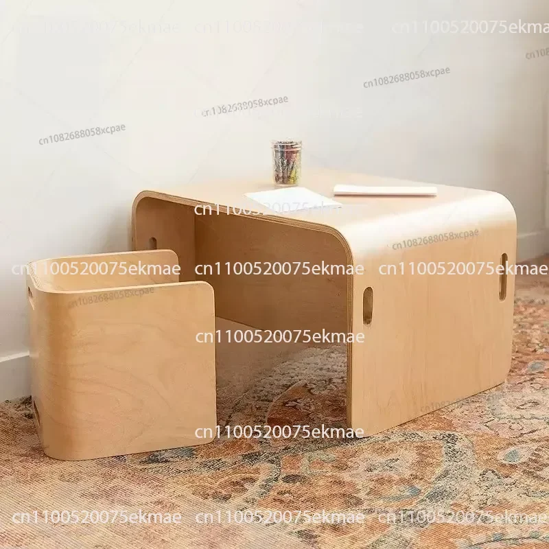 Table and Chair Set Multifunctional Study Dining Toy Desk for Home Kindergarten Use