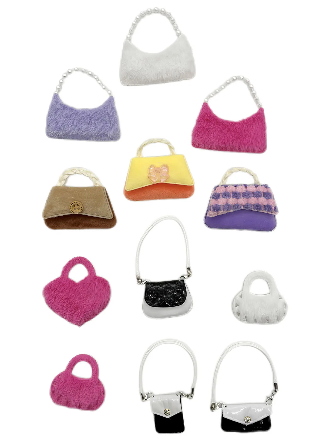 Multi Style Fashion Schönes Handtaschen-Outfit für 11,5-Zoll-30-cm-Puppe Viele Stile zur Auswahl Geschenke für Mädchen Puppenzubehör – Detail 3