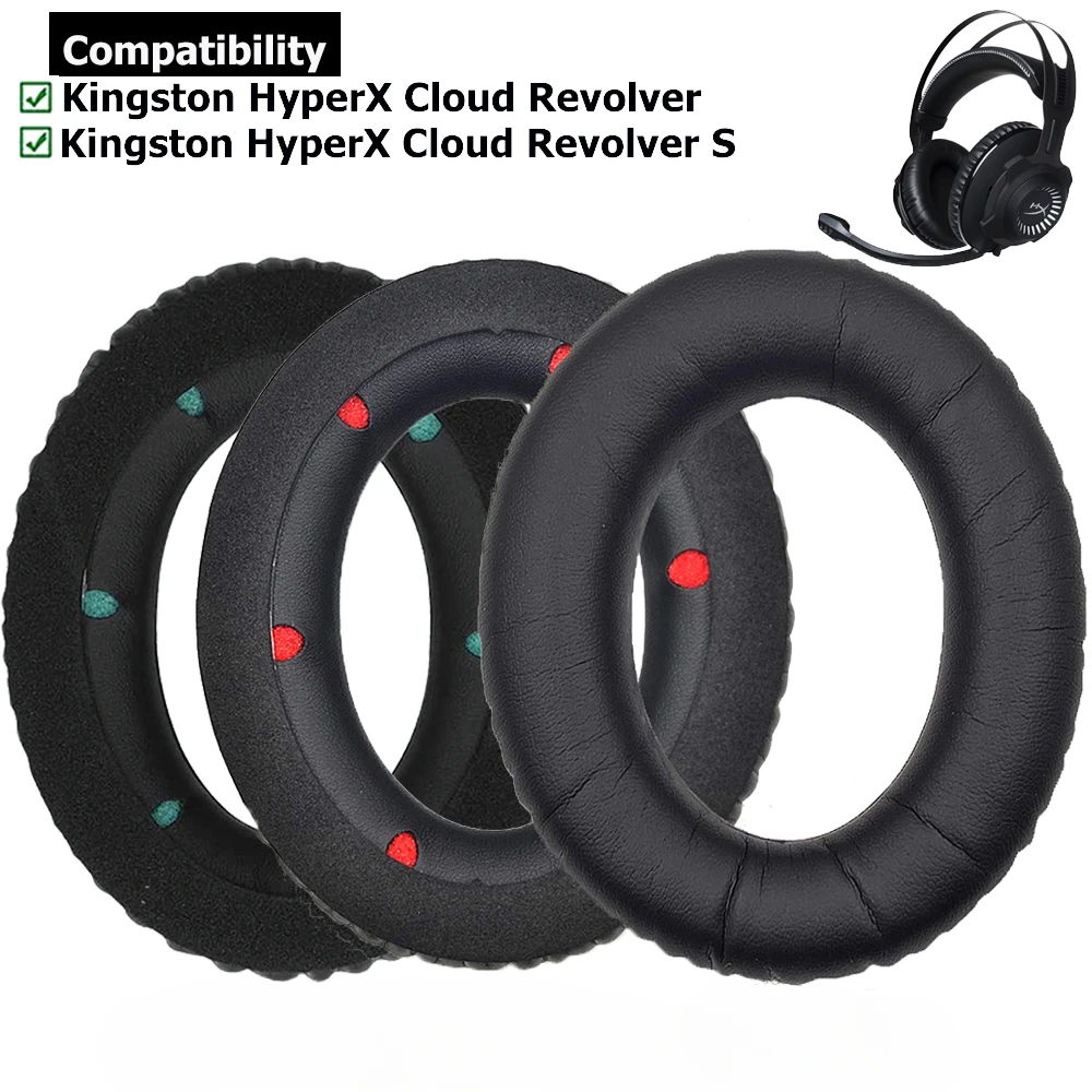 Substituição Ear Pads para Kingston HyperX, Earpads, Almofada, Travesseiro, Headband, Capa, HyperX, Nuvem, Revolver S, Gaming Headsets, Peças de Reparo