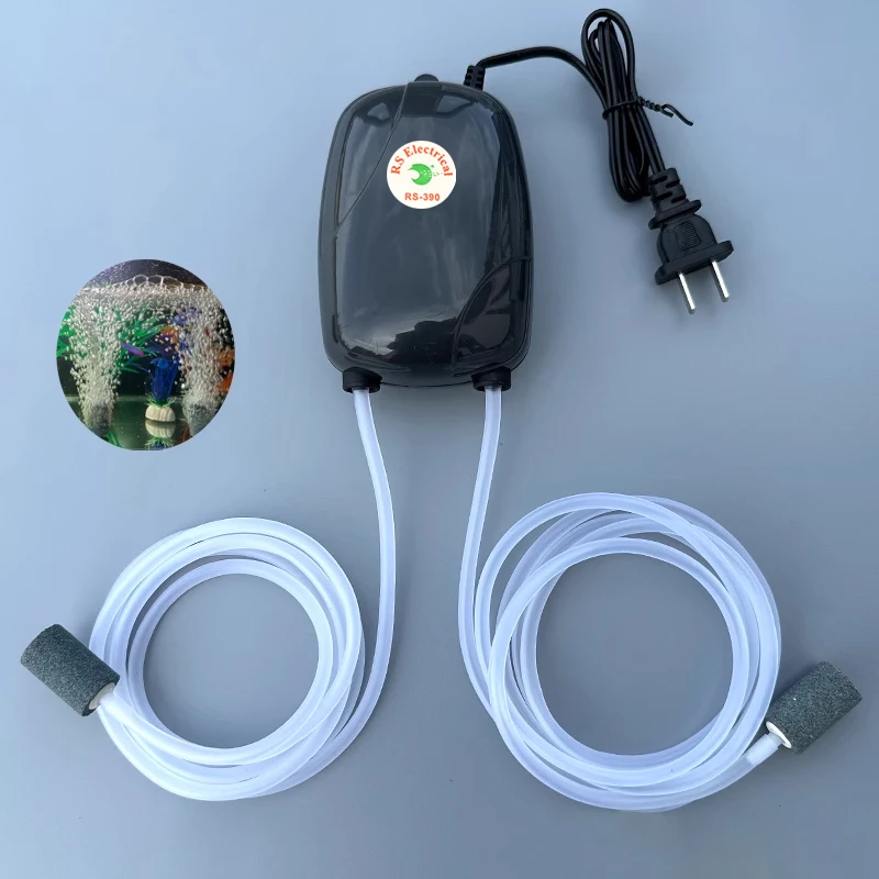 Bomba de aire de oxígeno para acuario, compresor de tanque de peces, oxigenador Ultra silencioso, aireador de burbujas, accesorios portátiles para acuario, 220V, 3W, 5W