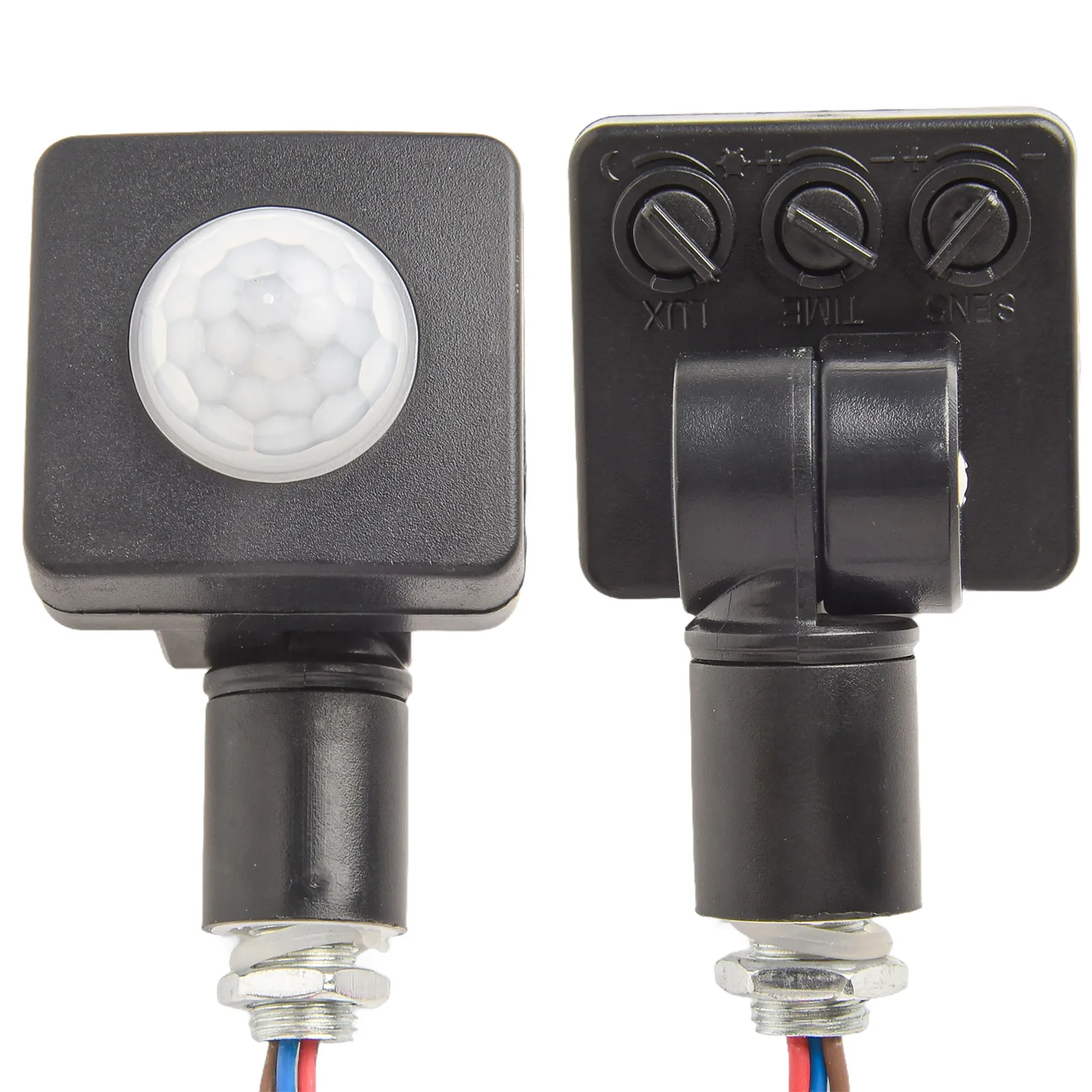 180 Degree Adjustable PIR Motion Sensor Switch for Outdoor Lighting Optimized for Day and Night Use with Sensitivity Control