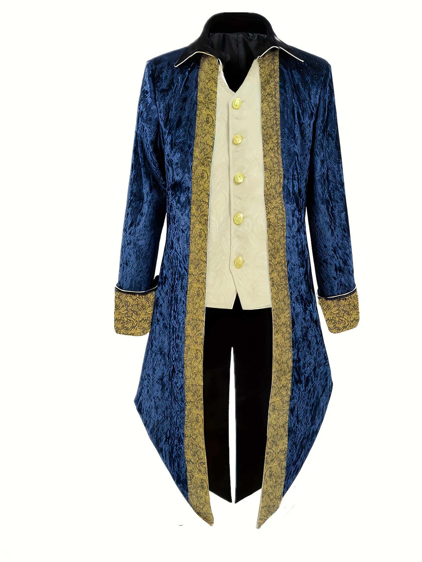 

Adult Mens Regency Era Tailcoat Jacket Colonial Gentleman Costume for Halloween Renaissance Cosplay Stage Performance
