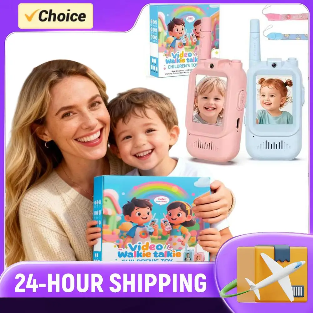 

Video Walkie Talkies for Kids 2 Pack Rechargeable Screen Display Toy Radios Christmas Birthday Gifts for Boys and Girls