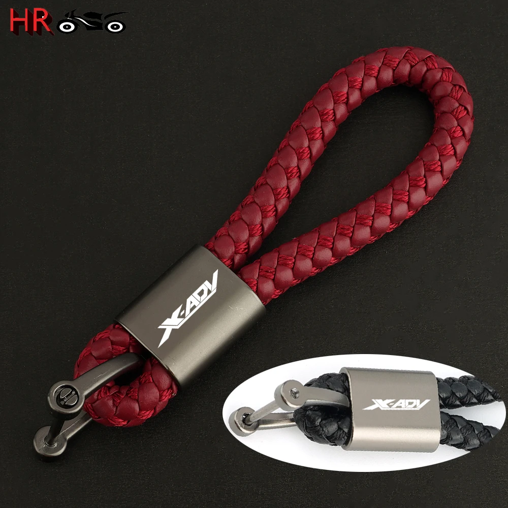 High Quality Key Chain Ring Accessories For HONDA XADV 750 X-adv750 XADV750 Motorcycle Braided Rope Keyring Keychain LOGO X-ADV