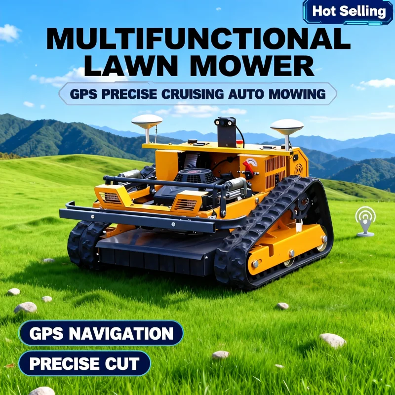 

Гусеничная газонокосилка с бесщеточным двигателем по индивидуальному заказу — подметальная машина с дистанционным управлением, одобренная CE EPA