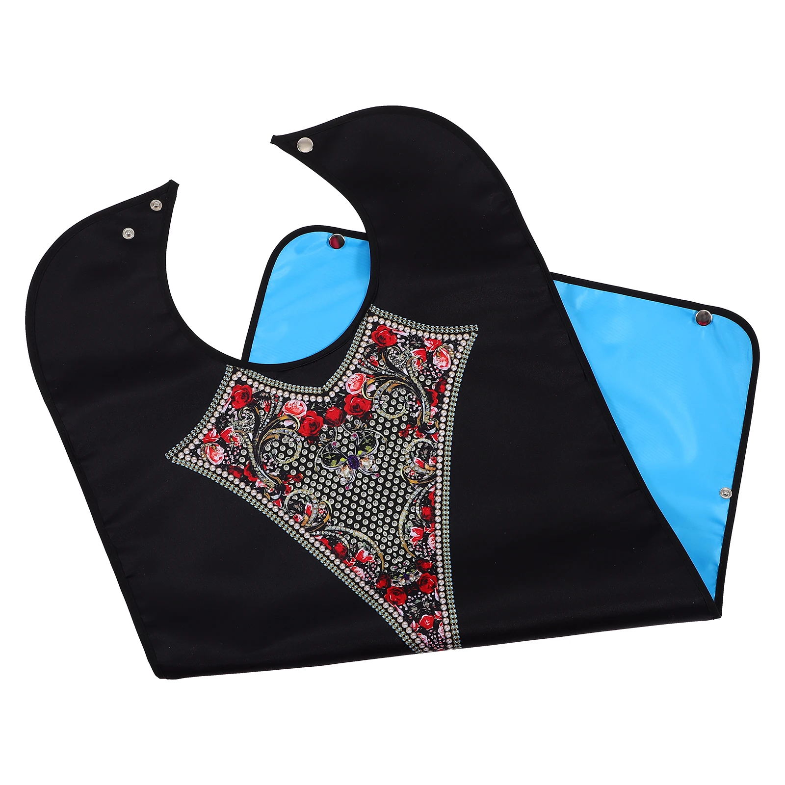 

Waterproof Saliva Scarf Bibs Large Size Flowers Easy to Use Wash Reusable Durable Elderly Clothing Protectors Patient Supplies