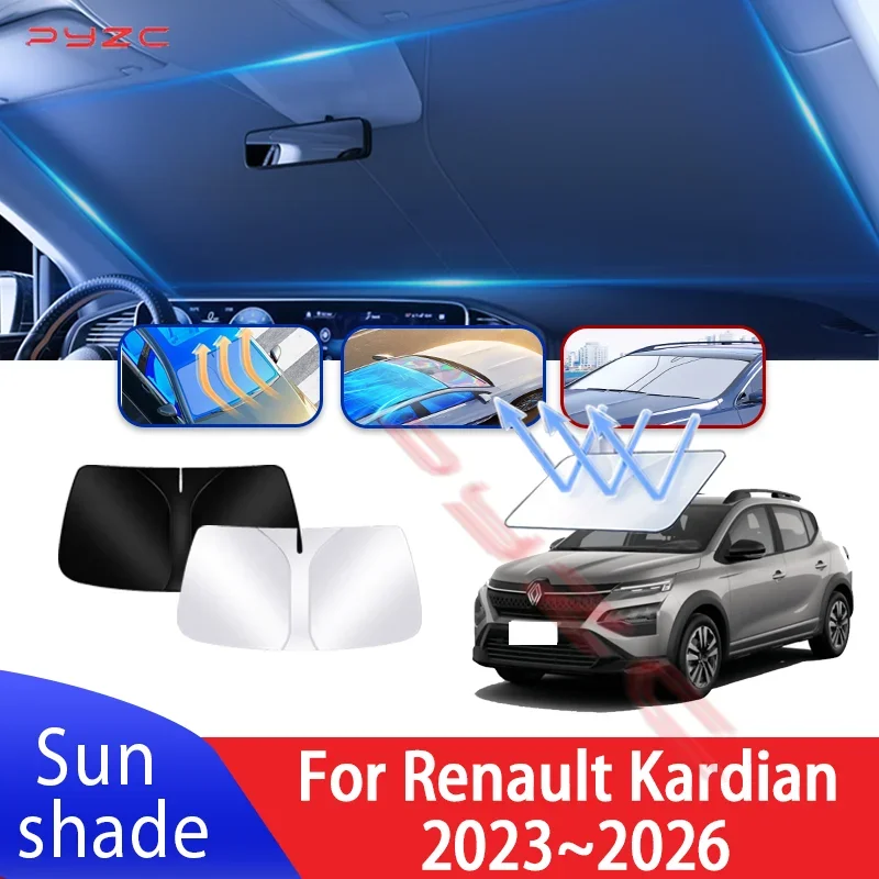 

Car Sun Visor For Renault Kardian 2023~2026 2024 hatchback Auto Front Windshield Sunshade Heat Insulation Summer Accessories