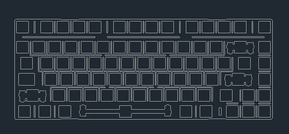 Bridge75 Keyboard Positioning Board Customized PC POM PP FR4 Carbon Fiber ABS Anodized Aluminum Silver