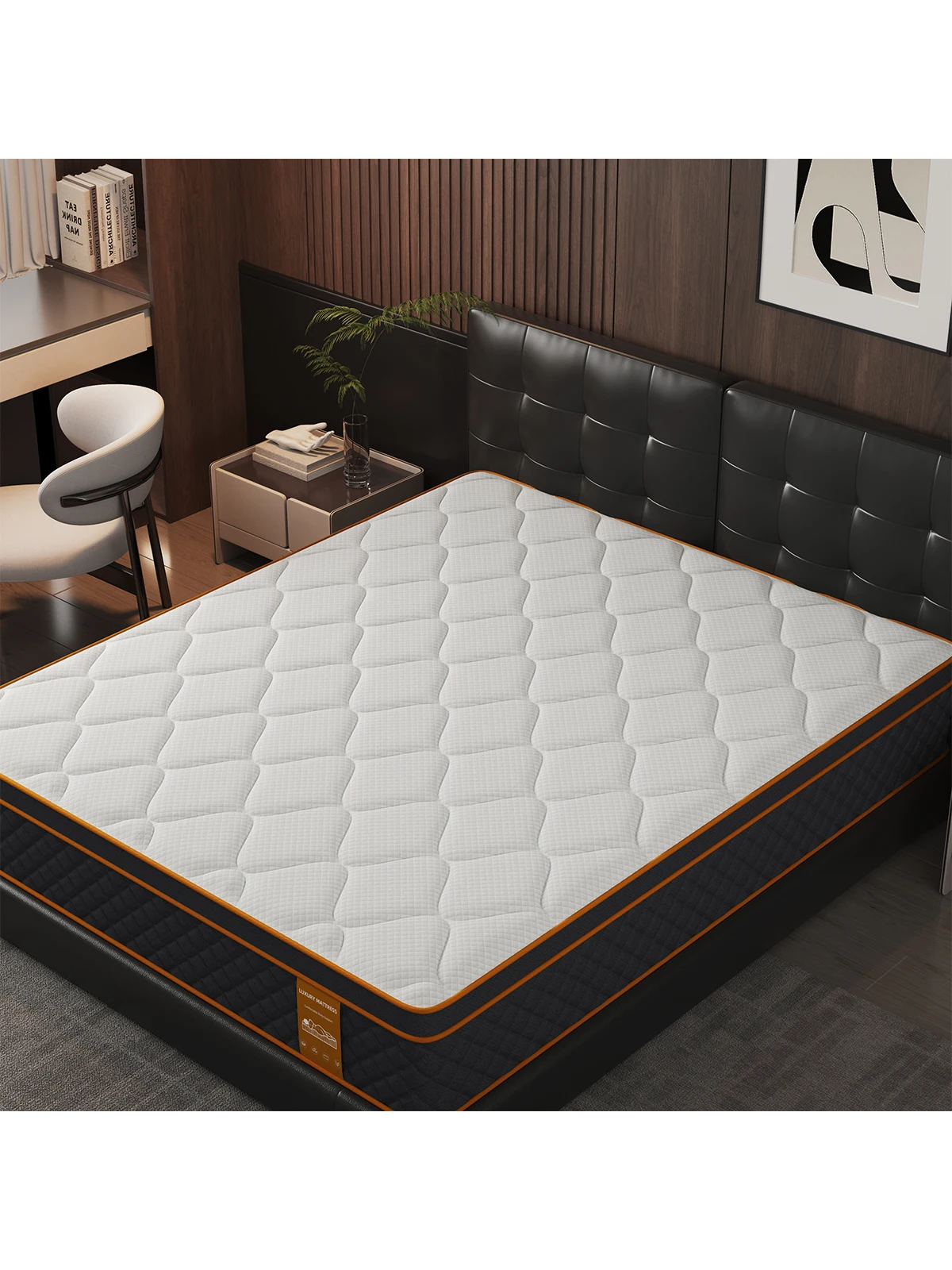 SKSBTF 160/180 x 200 cm Taschenfederkernmatratze, 25 cm dicke Memory-Schaum-Matratzen, ruhiges Schlafen, Zoned Support, Paar-Doppelbettmatte