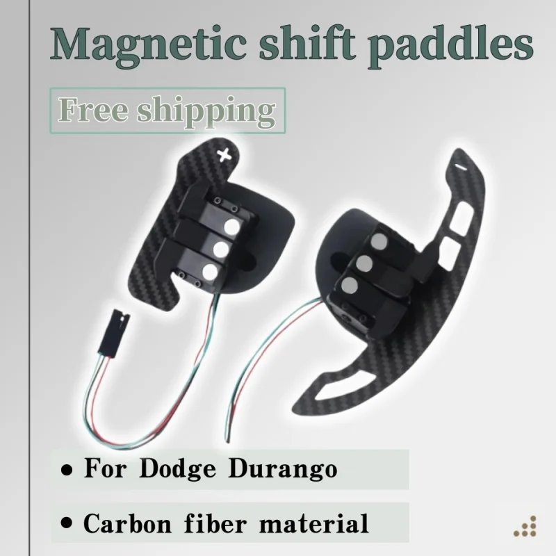 

Custom Carbon Fiber Magnetic Shift Paddles For Dodge Durango Charger Challenger Steering Wheel Car part lossless installation