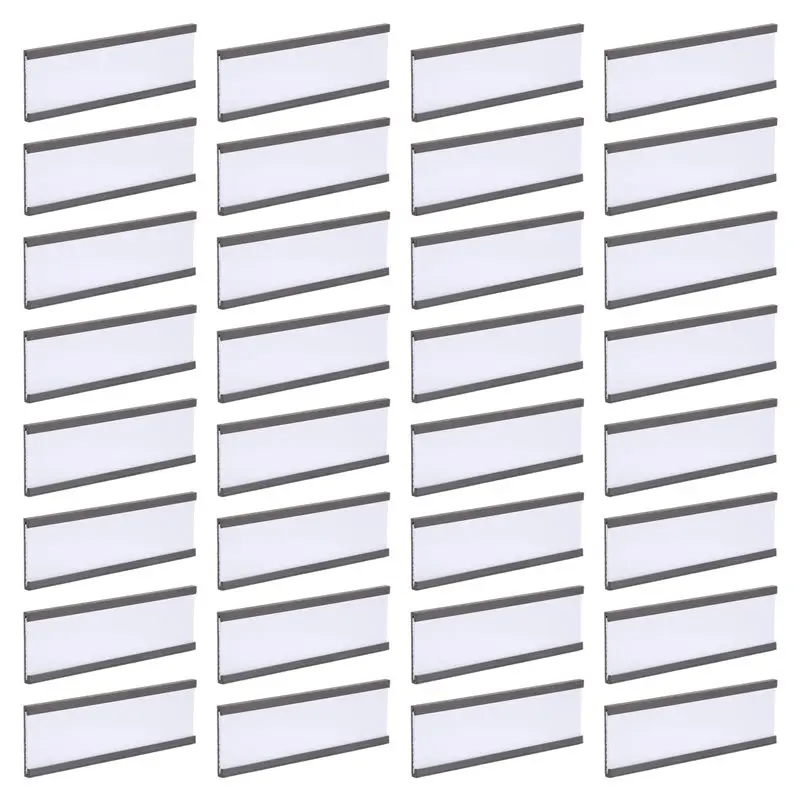 [B17B!】 30 Pack Black Label Holder 1 X 3 In With Magnets Magnetic Name Tags Tool Box Labels For Metal Whiteboard
