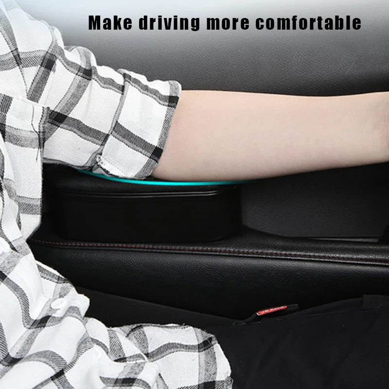 Universal Vehicle Armrest Pad Non-slip Durable Adjustable Armrest Pillow for Family Vehicle Travel Driving Hand Arm Rest Pad